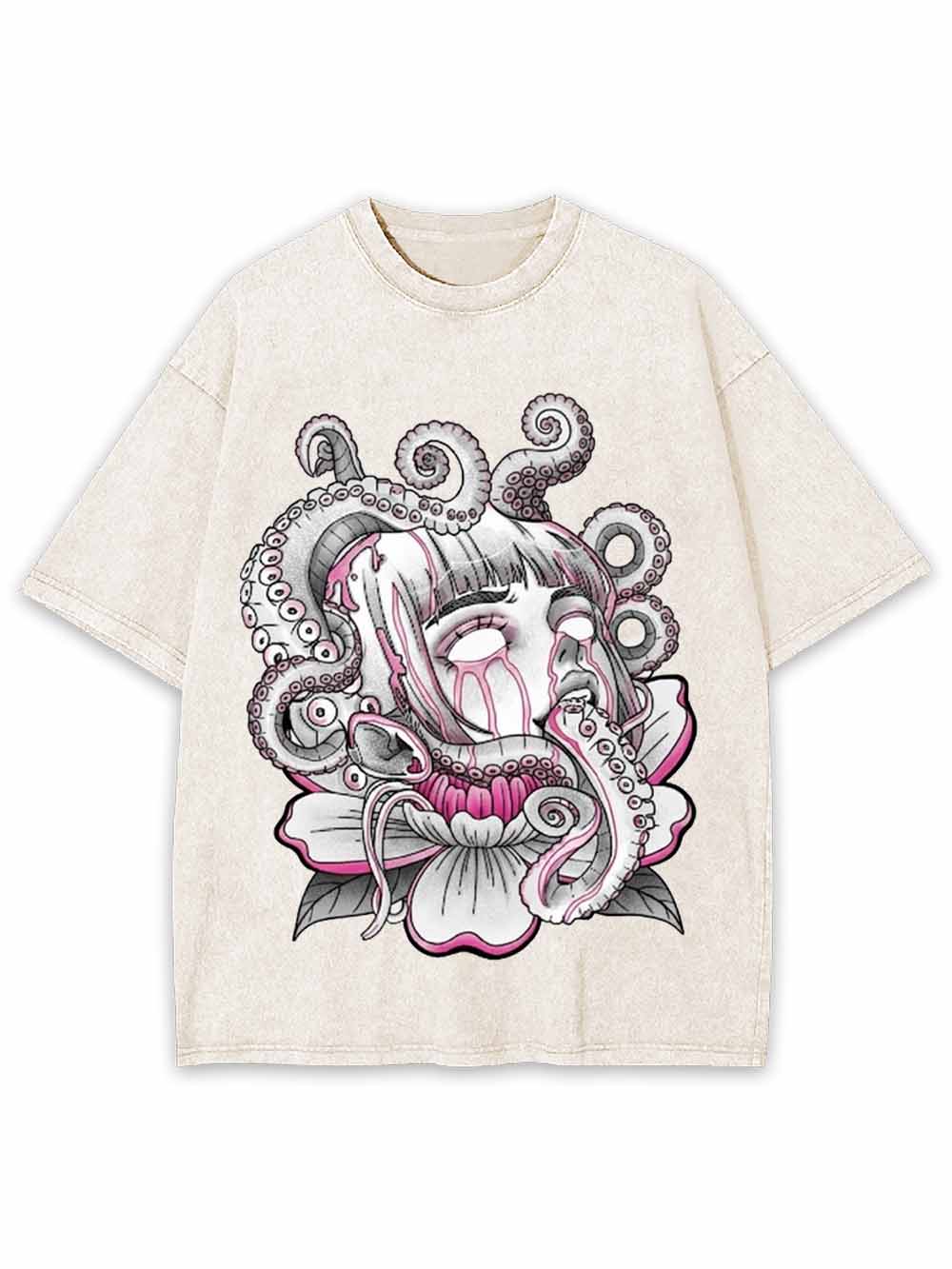 Tentacle Flower Dream Washed Tshirt
