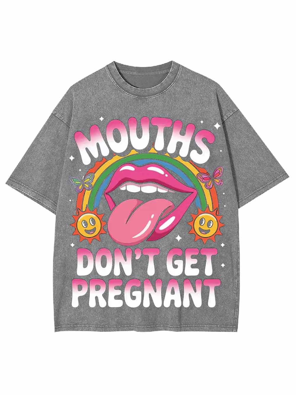 DON'T GET PREGNANT WASHED TSHIRT