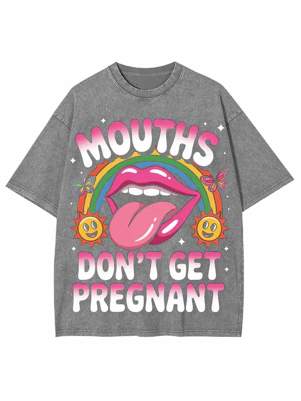 DON'T GET PREGNANT WASHED TSHIRT