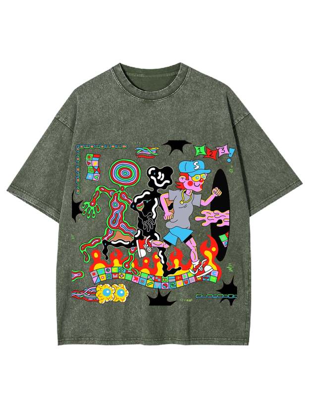 Out Of Body Washed Tshirt-ClassyOutlaw