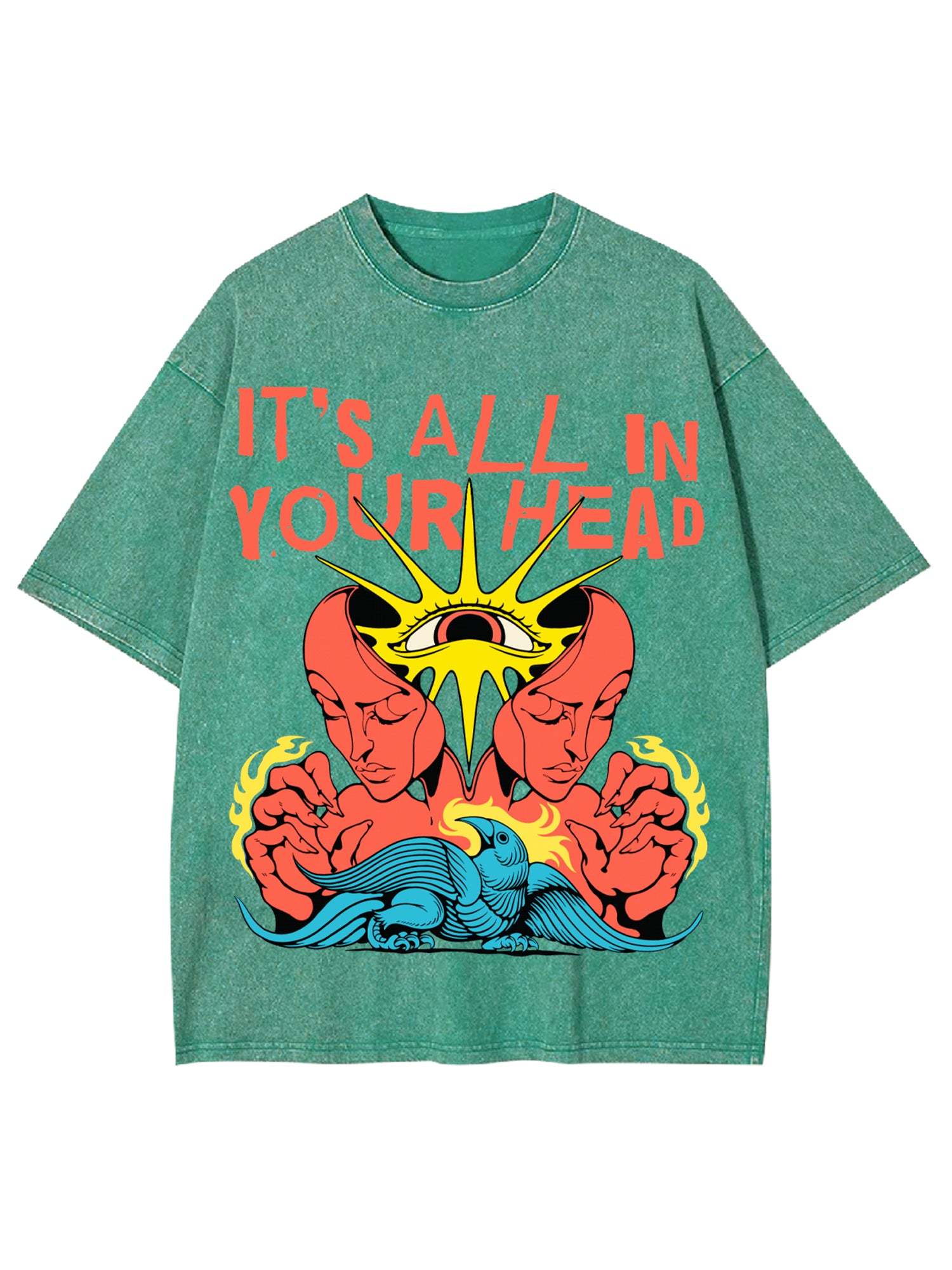 All In Your Head Washed Tshirt