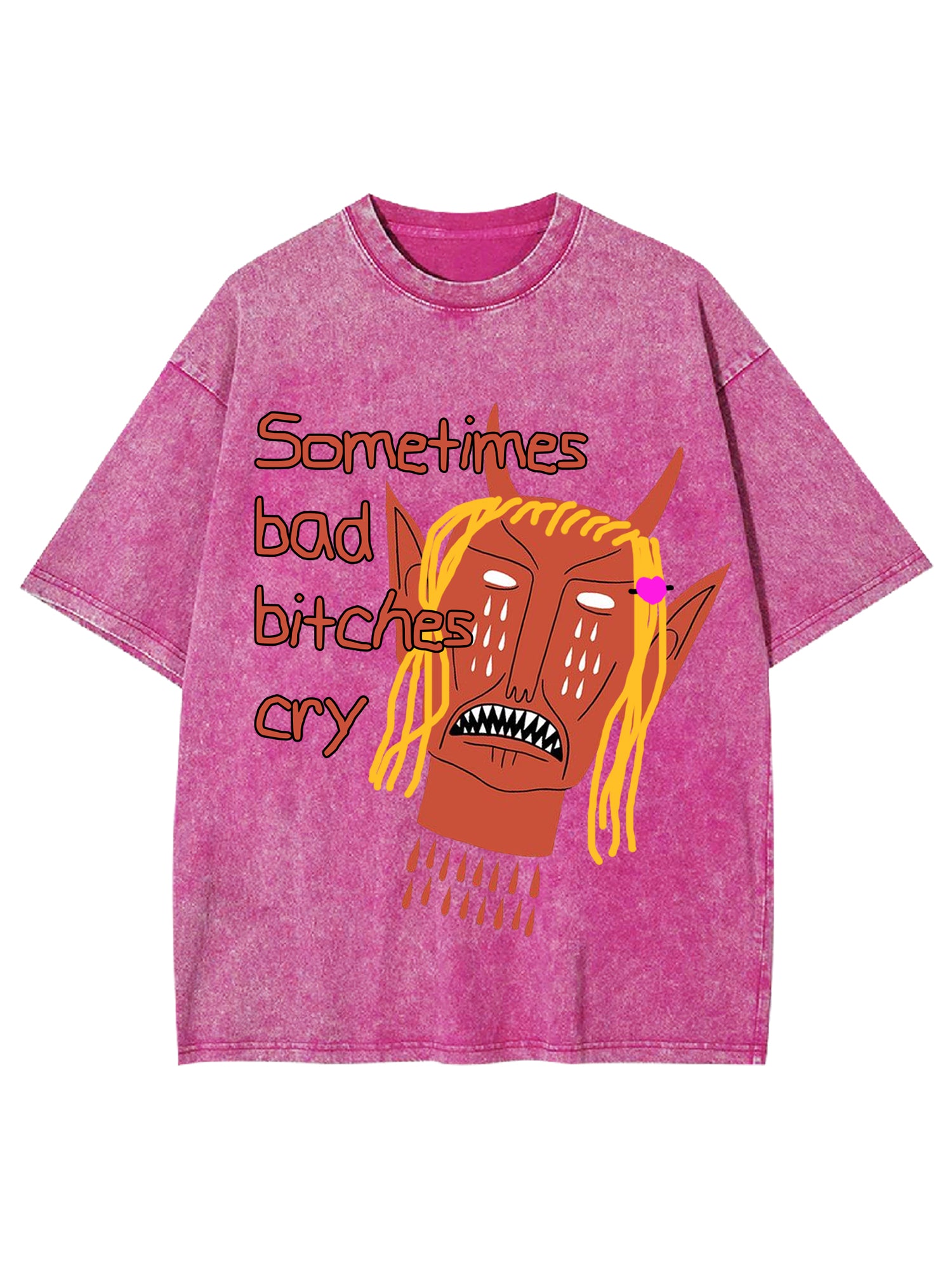 Bad Bitches Washed Tshirt-ClassyOutlaw