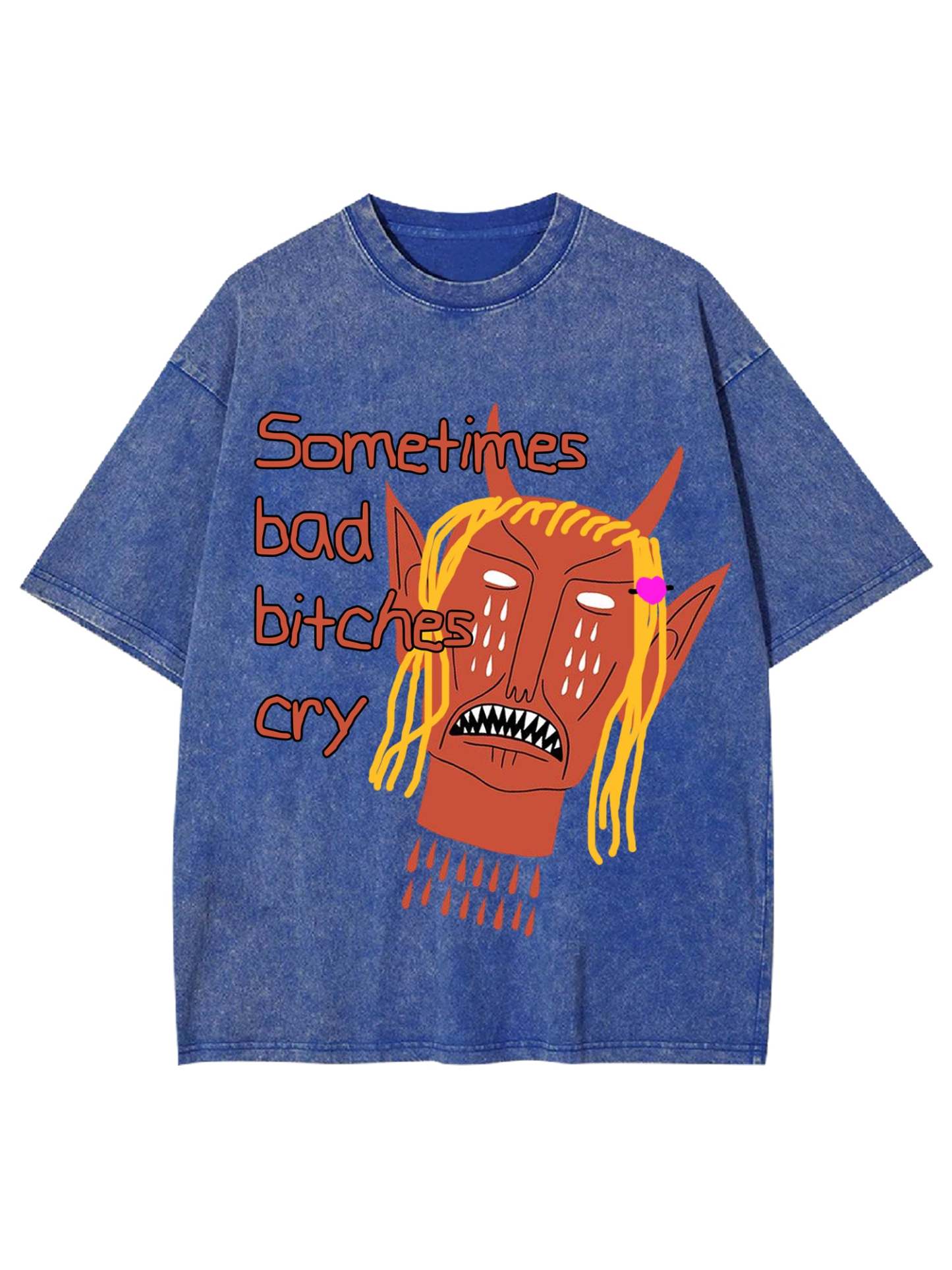 Bad Bitches Washed Tshirt-ClassyOutlaw