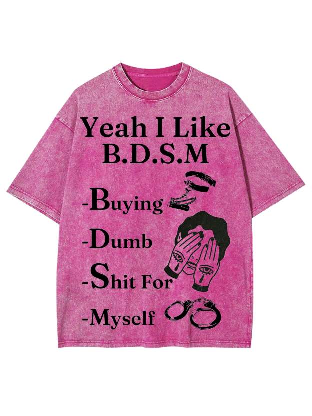 Bdsm Washed Tshirt-ClassyOutlaw