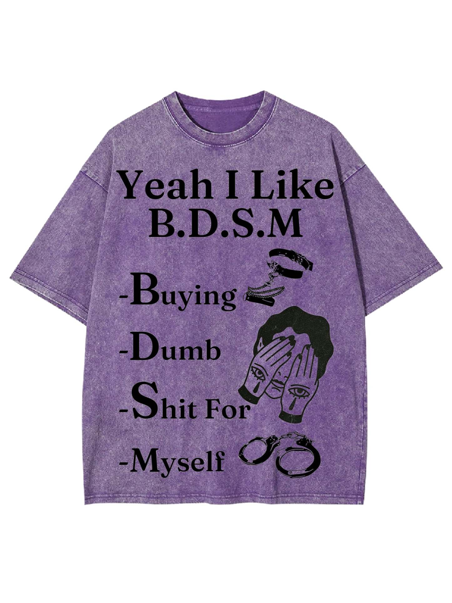 Bdsm Washed Tshirt-ClassyOutlaw