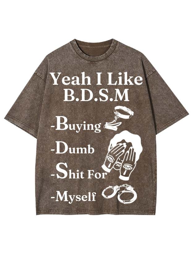 Bdsm Washed Tshirt-ClassyOutlaw