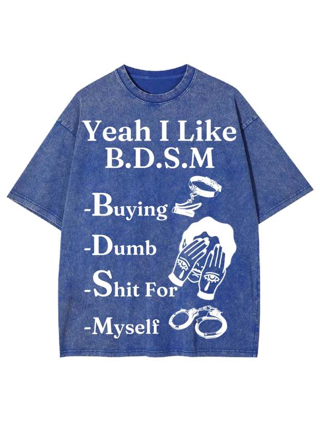 Bdsm Washed Tshirt-ClassyOutlaw
