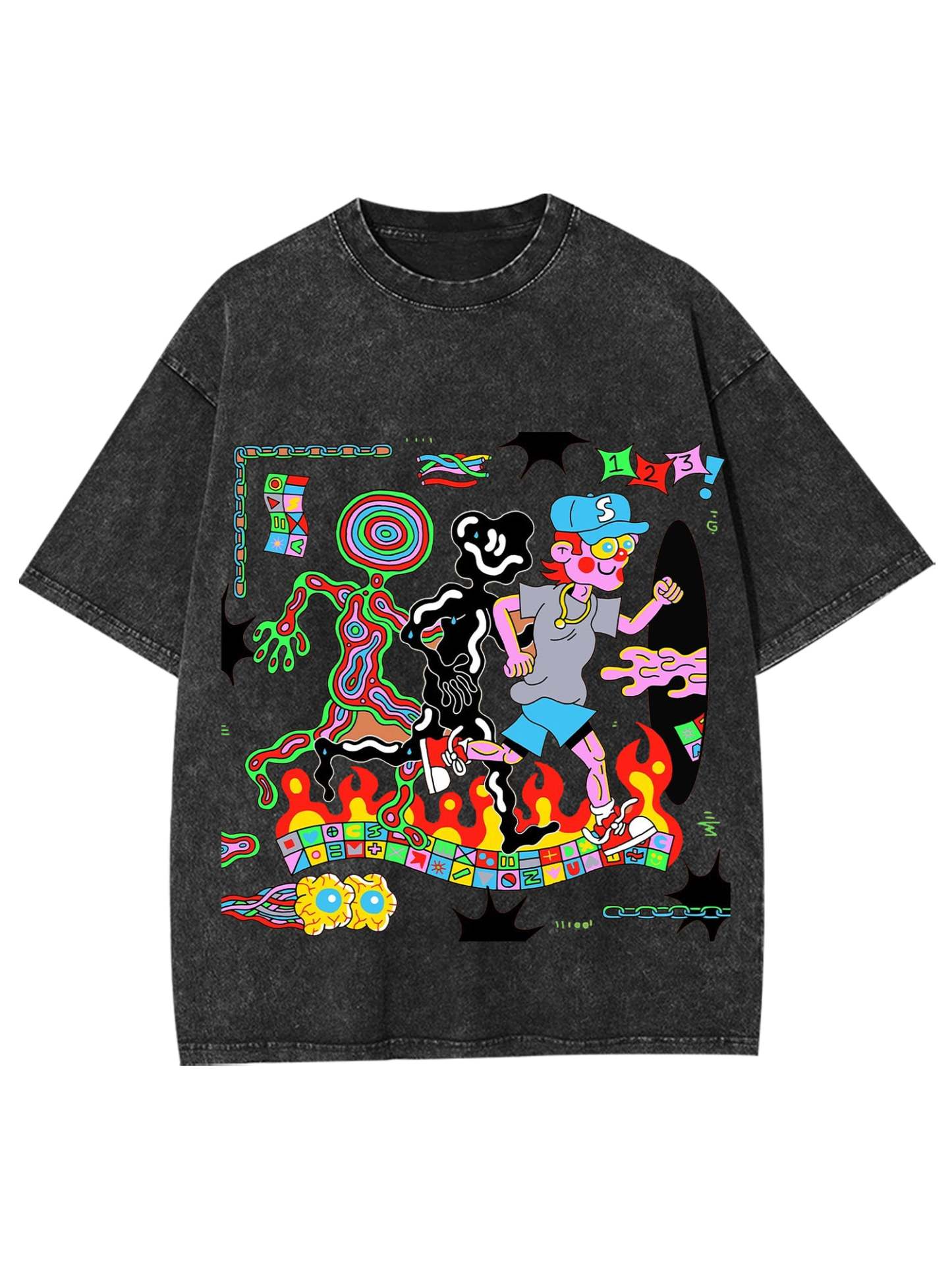 Out Of Body Washed Tshirt-ClassyOutlaw