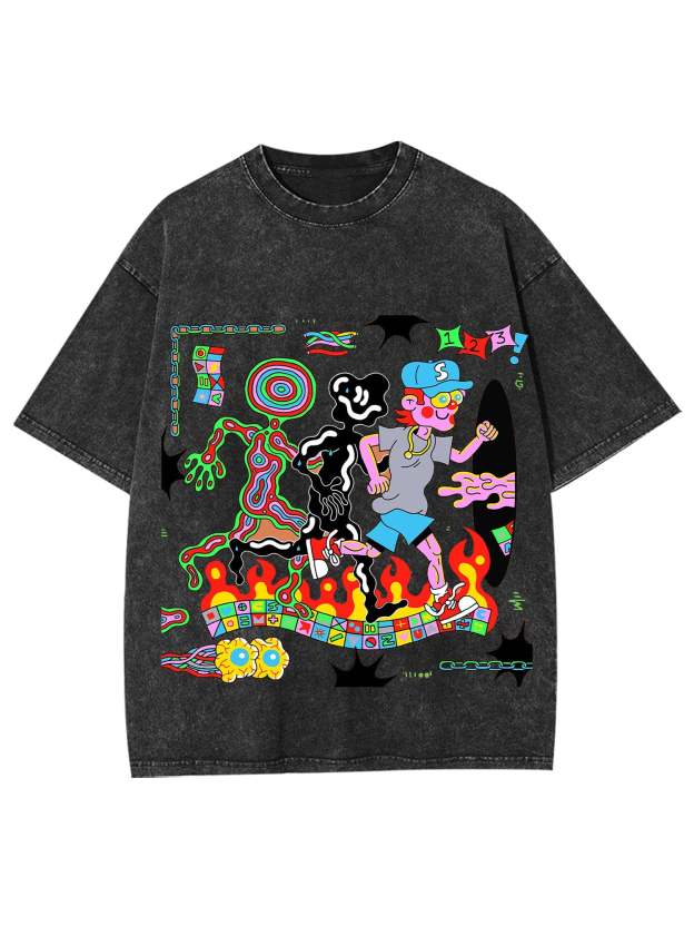 Out Of Body Washed Tshirt-ClassyOutlaw