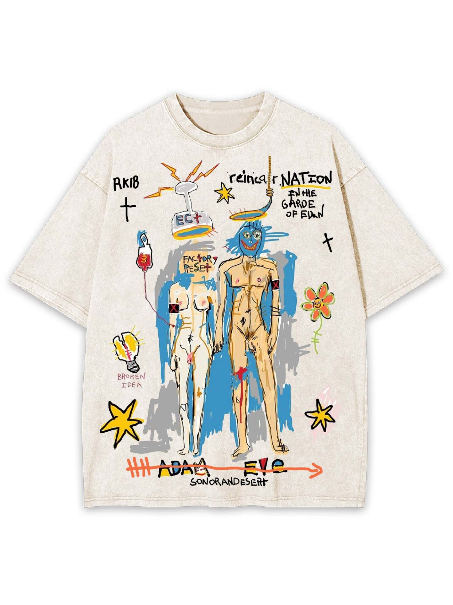 Rebirth Washed Tshirt-ClassyOutlaw