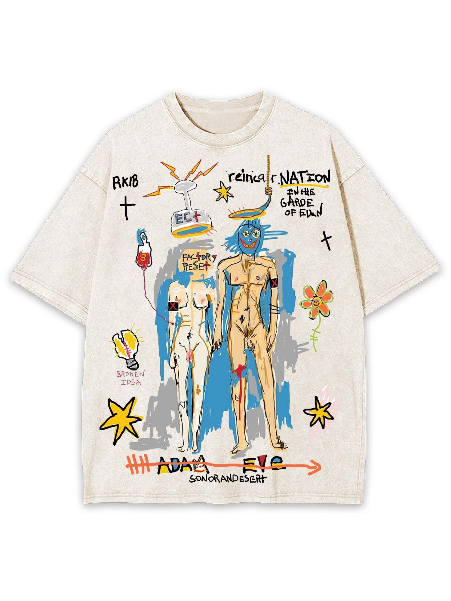 Rebirth Washed Tshirt-ClassyOutlaw