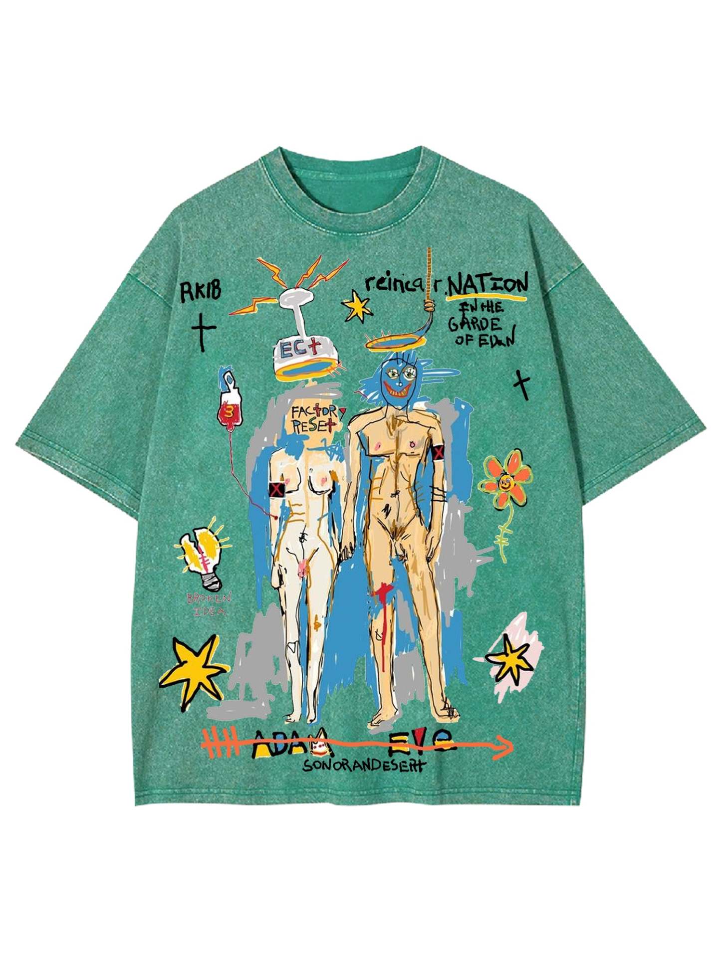 Rebirth Washed Tshirt-ClassyOutlaw