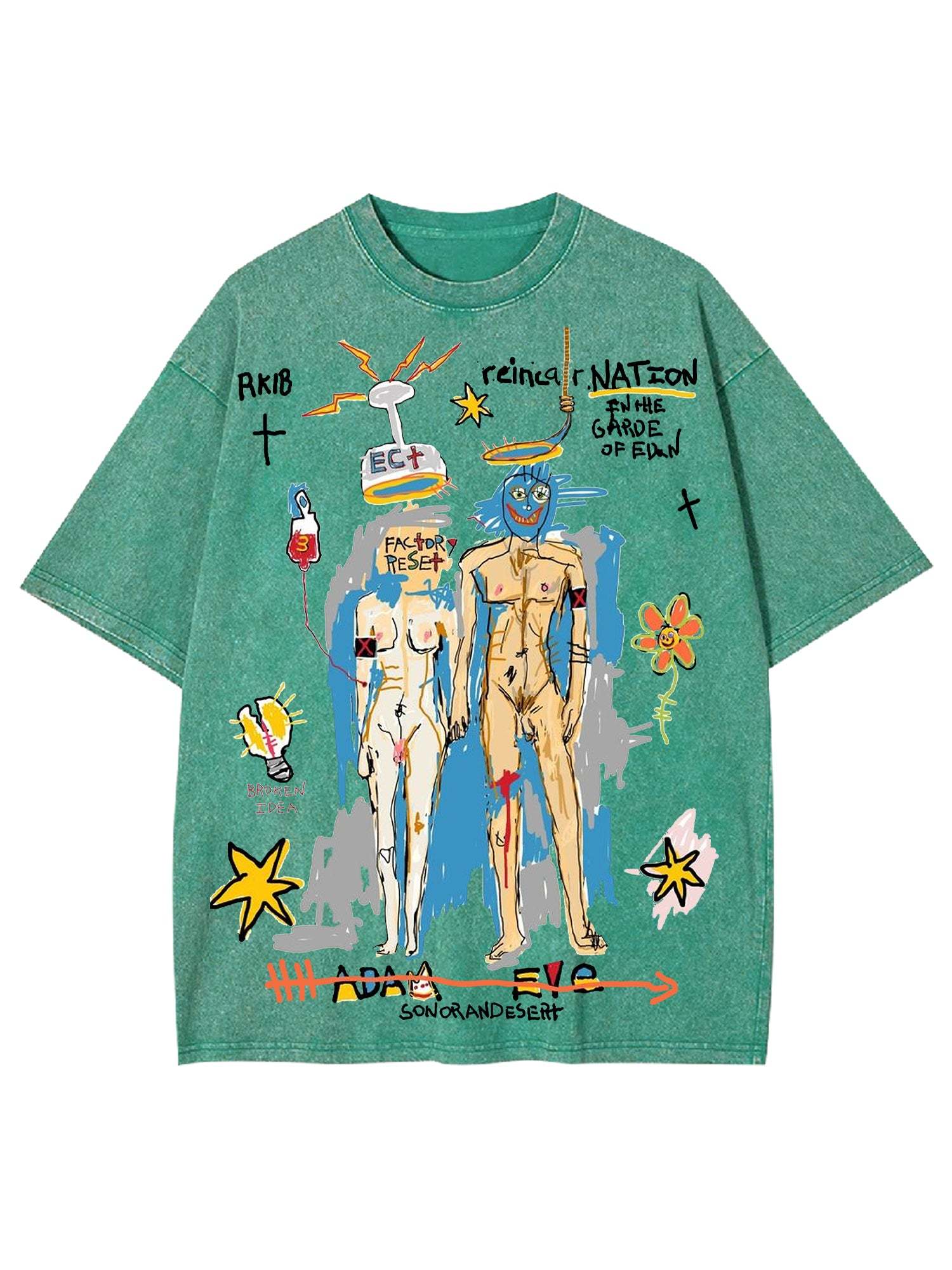 Rebirth Washed Tshirt-ClassyOutlaw