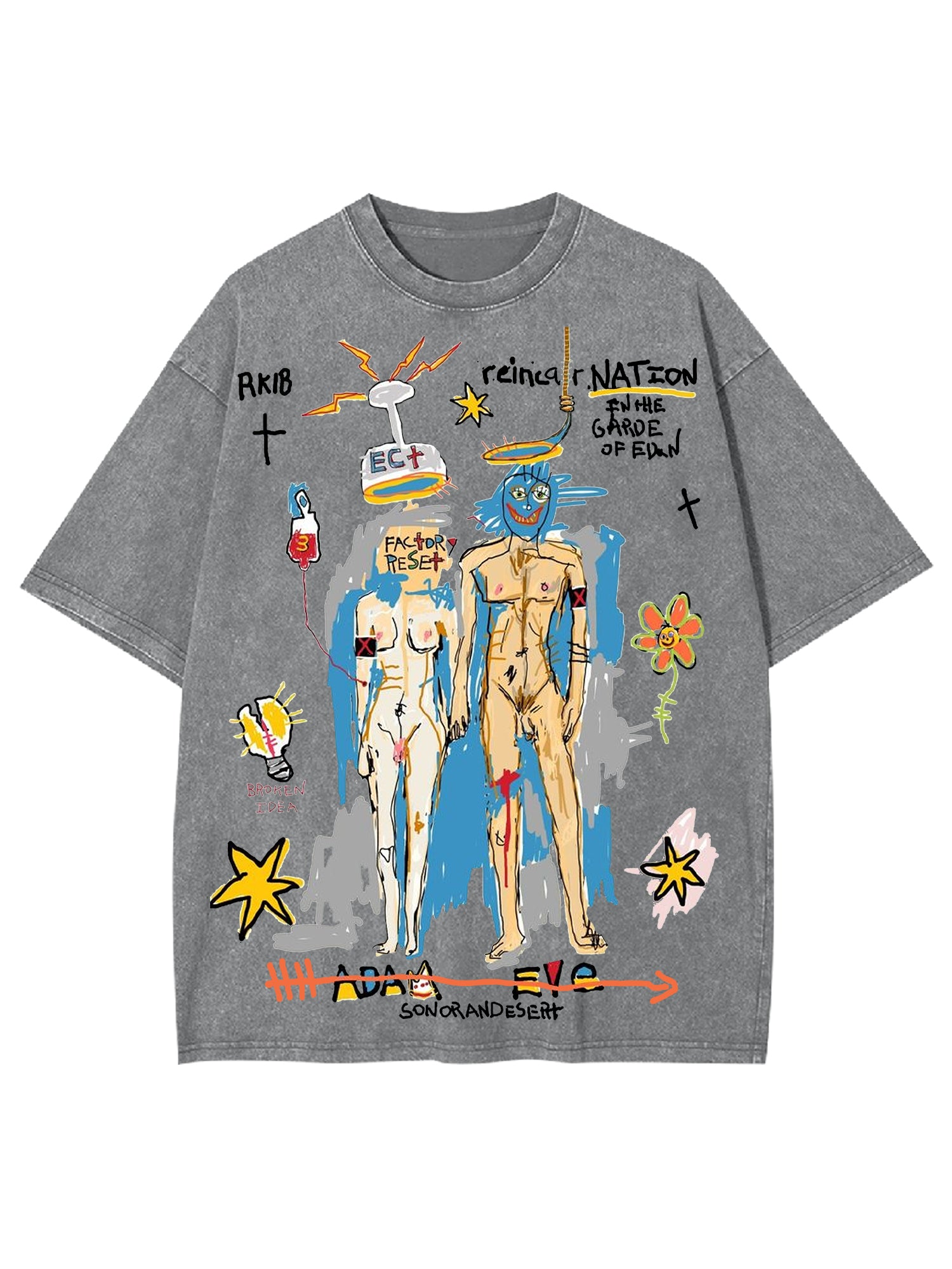 Rebirth Washed Tshirt-ClassyOutlaw