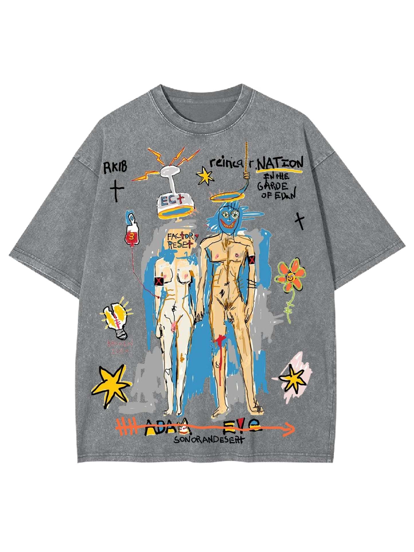 Rebirth Washed Tshirt-ClassyOutlaw