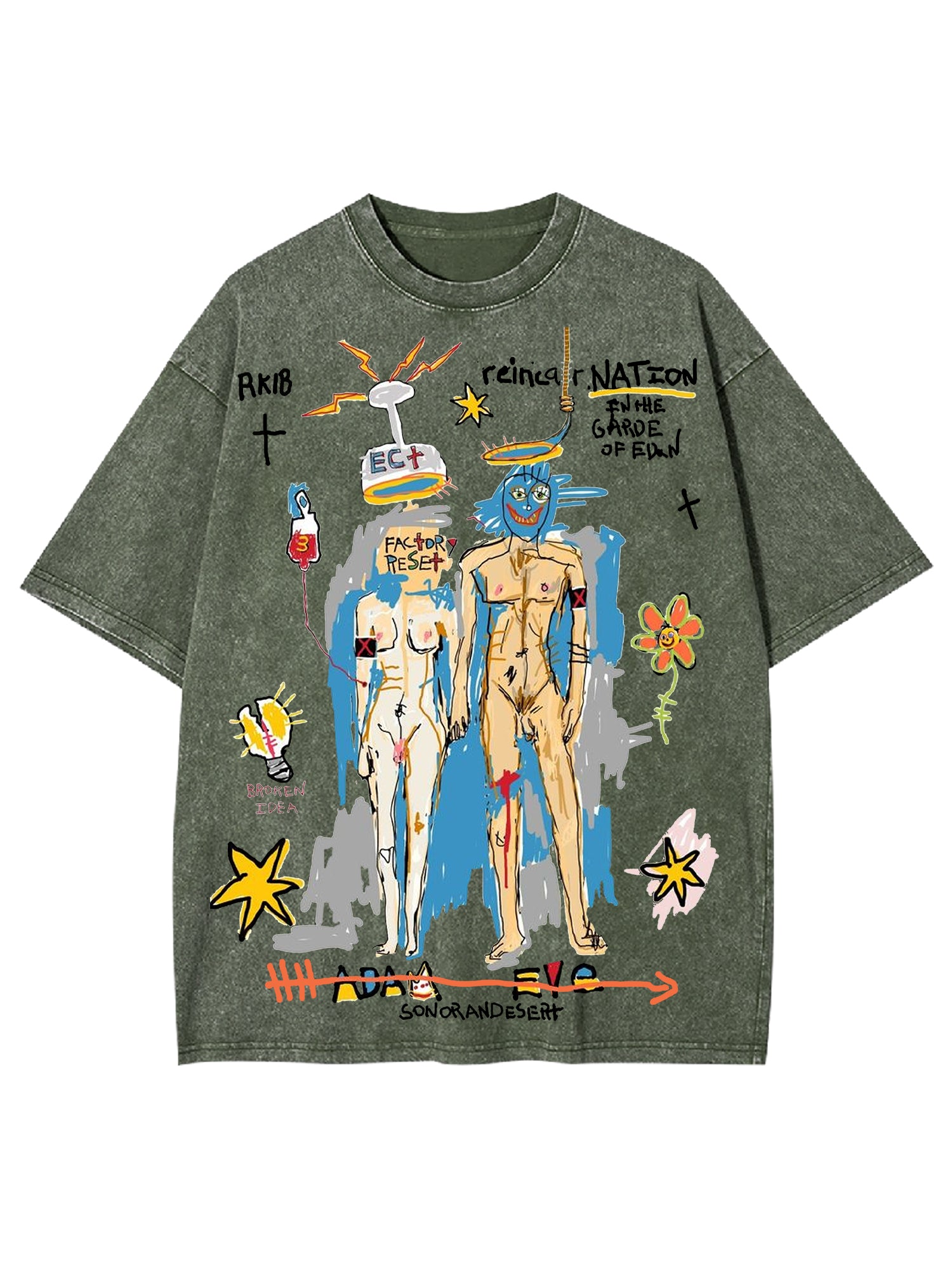 Rebirth Washed Tshirt-ClassyOutlaw