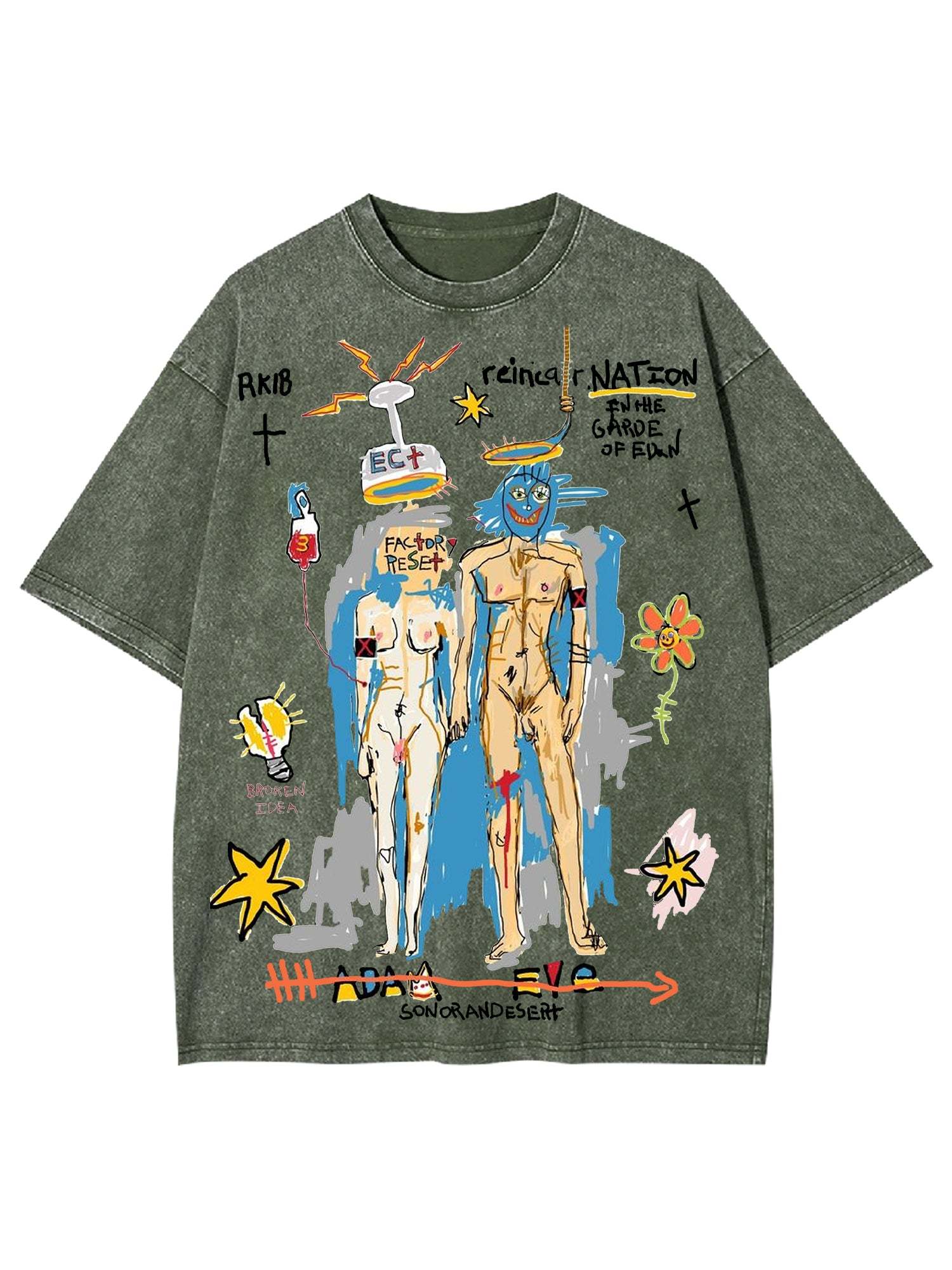 Rebirth Washed Tshirt-ClassyOutlaw