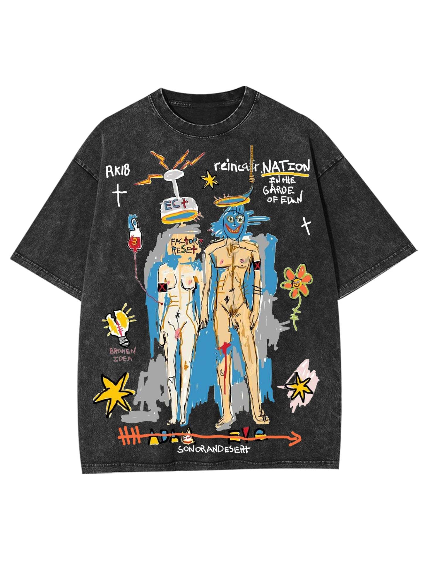 Rebirth Washed Tshirt-ClassyOutlaw