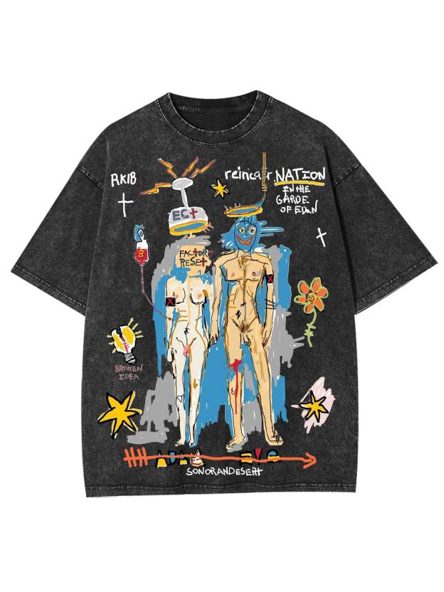 Rebirth Washed Tshirt-ClassyOutlaw