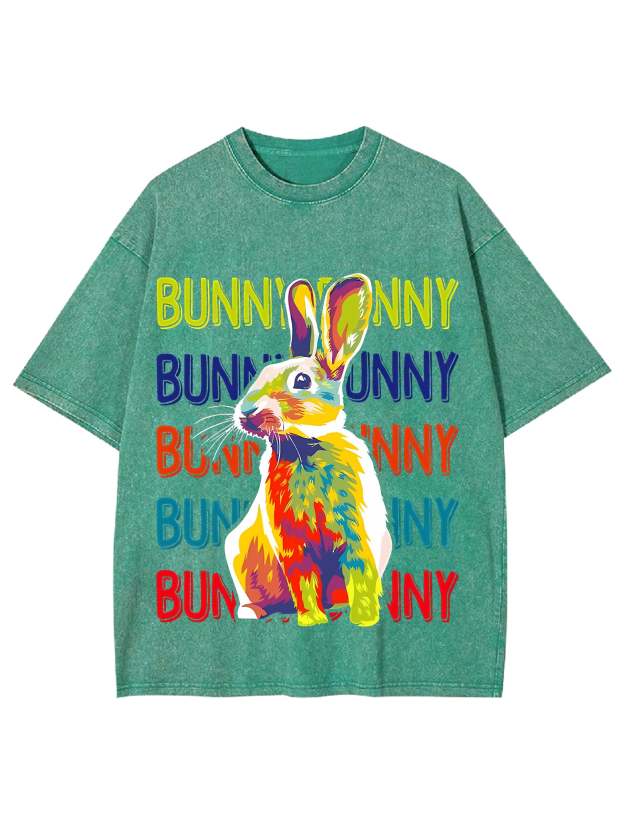 Bunny Washed Tshirt-ClassyOutlaw