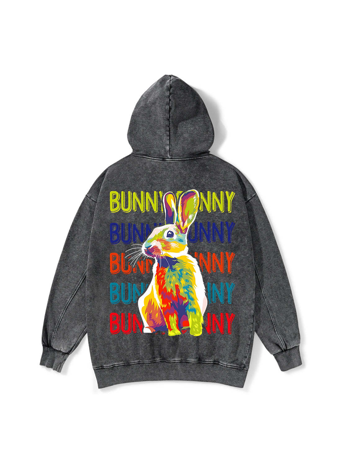 Bunny Washed Hoodie-ClassyOutlaw Sale