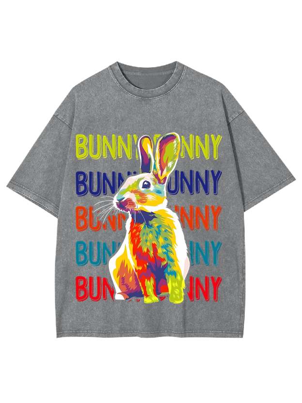 Bunny Washed Tshirt-ClassyOutlaw