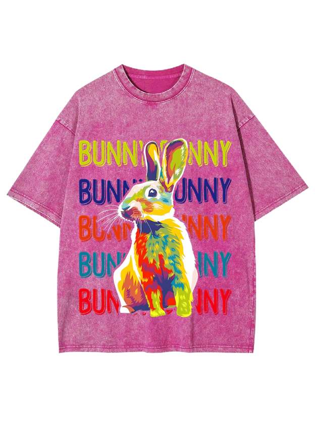 Bunny Washed Tshirt-ClassyOutlaw