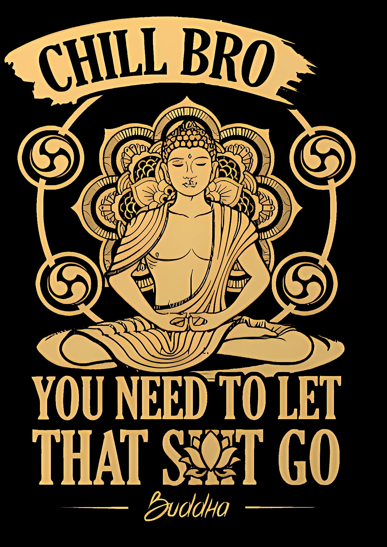 Chill Bro Washed Tshirt-ClassyOutlaw