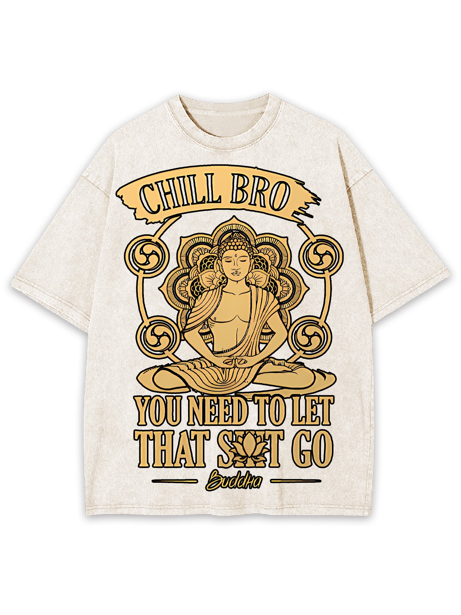 Chill Bro Washed Tshirt-ClassyOutlaw