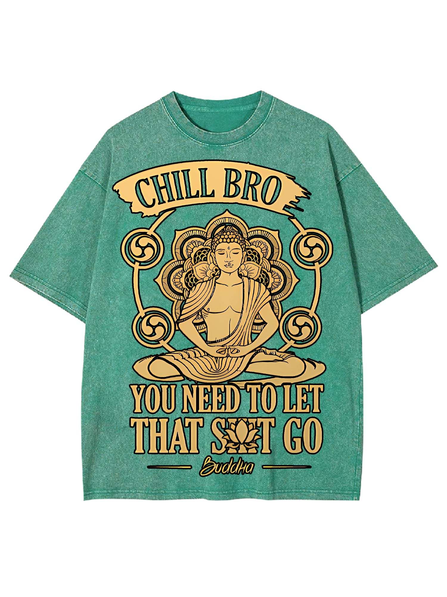 Chill Bro Washed Tshirt-ClassyOutlaw