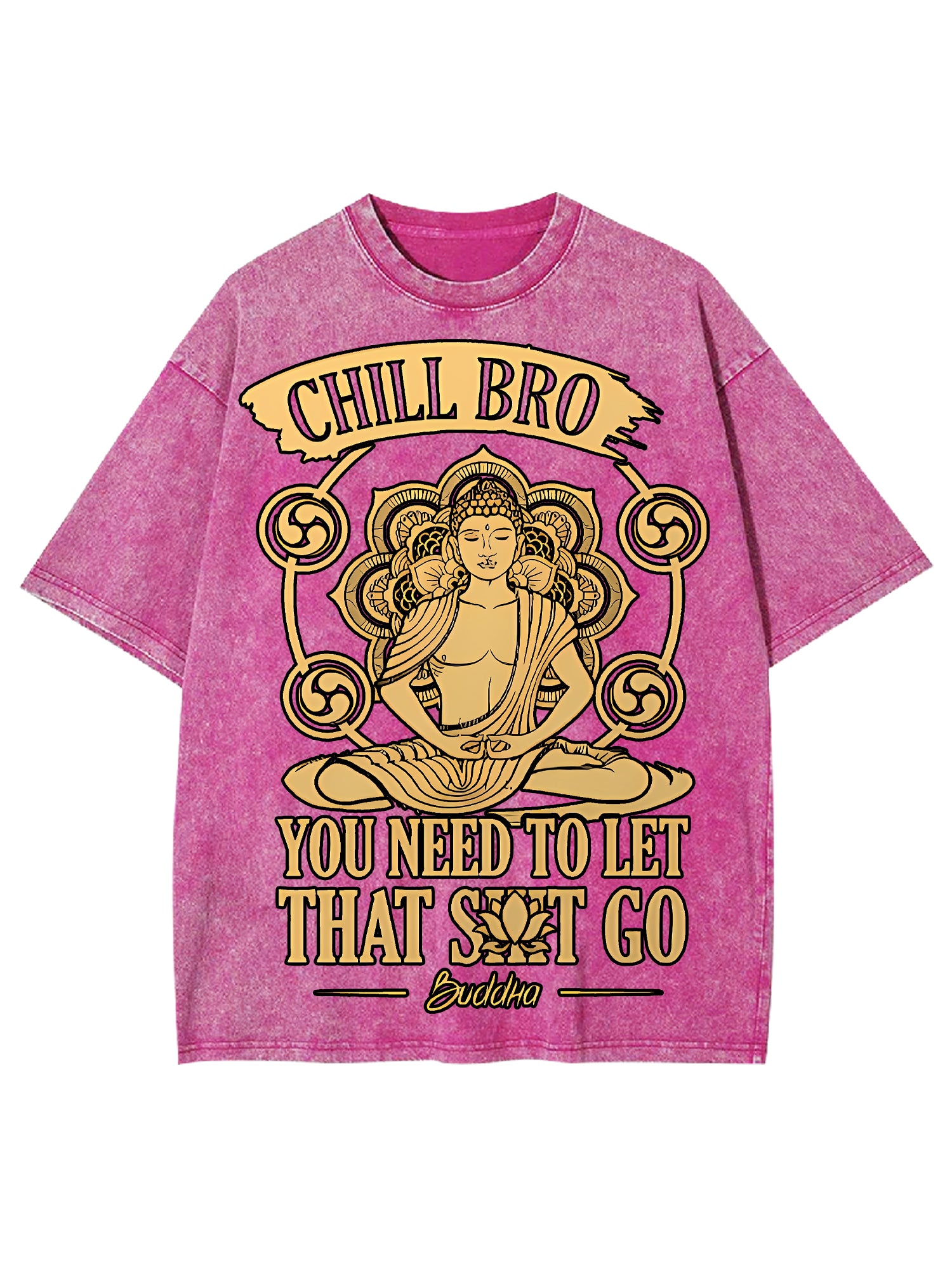 Chill Bro Washed Tshirt-ClassyOutlaw