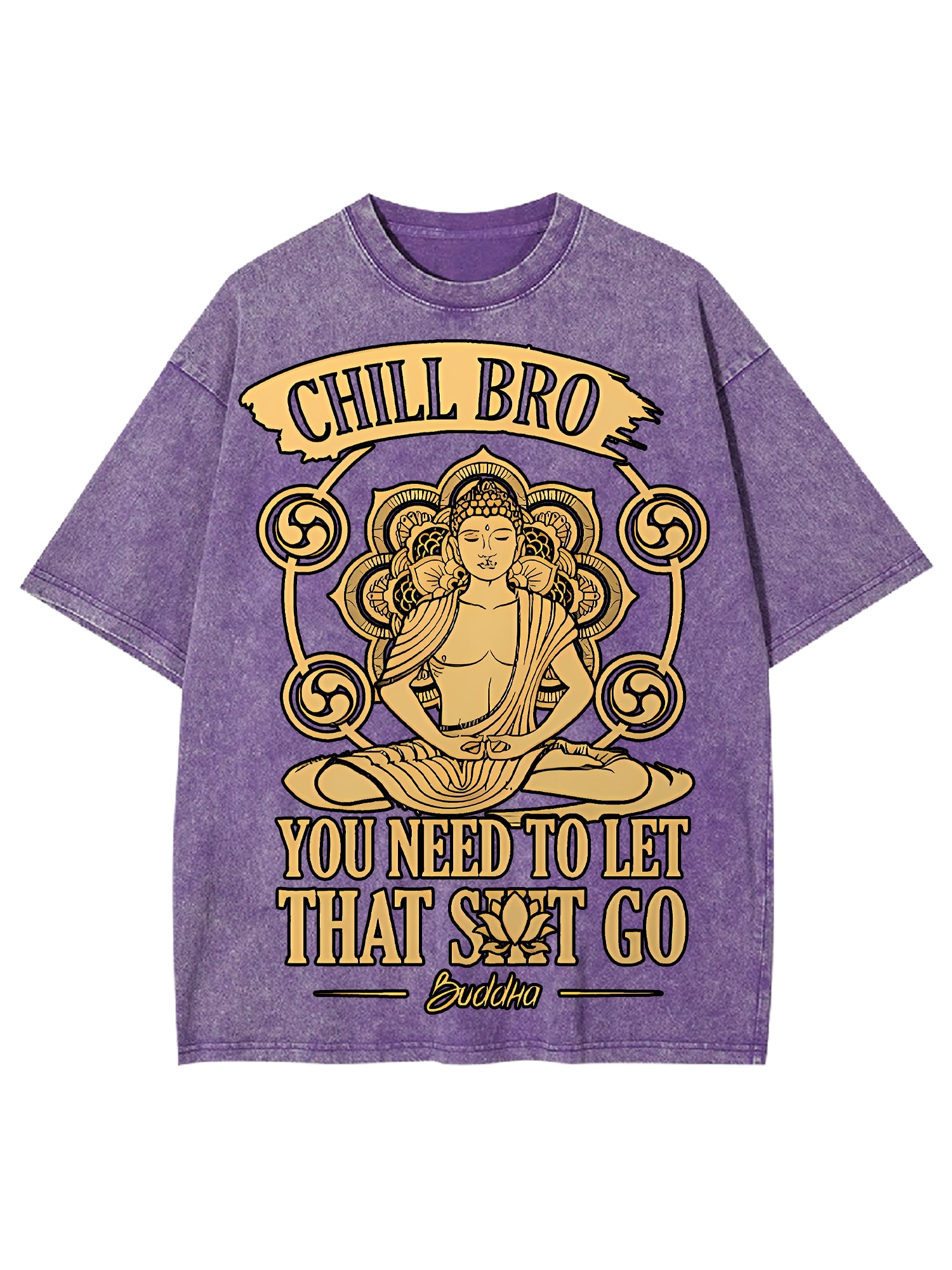 Chill Bro Washed Tshirt-ClassyOutlaw