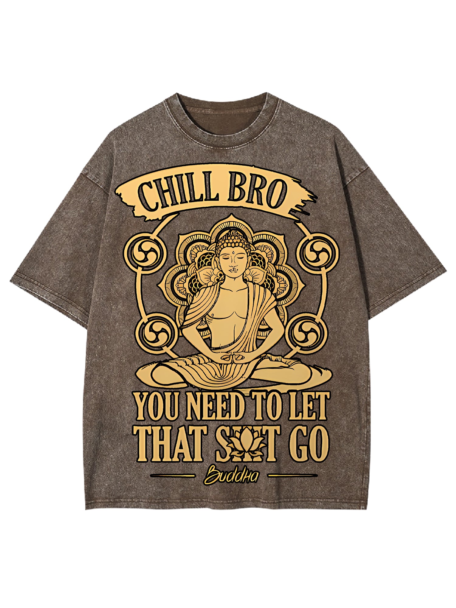 Chill Bro Washed Tshirt-ClassyOutlaw