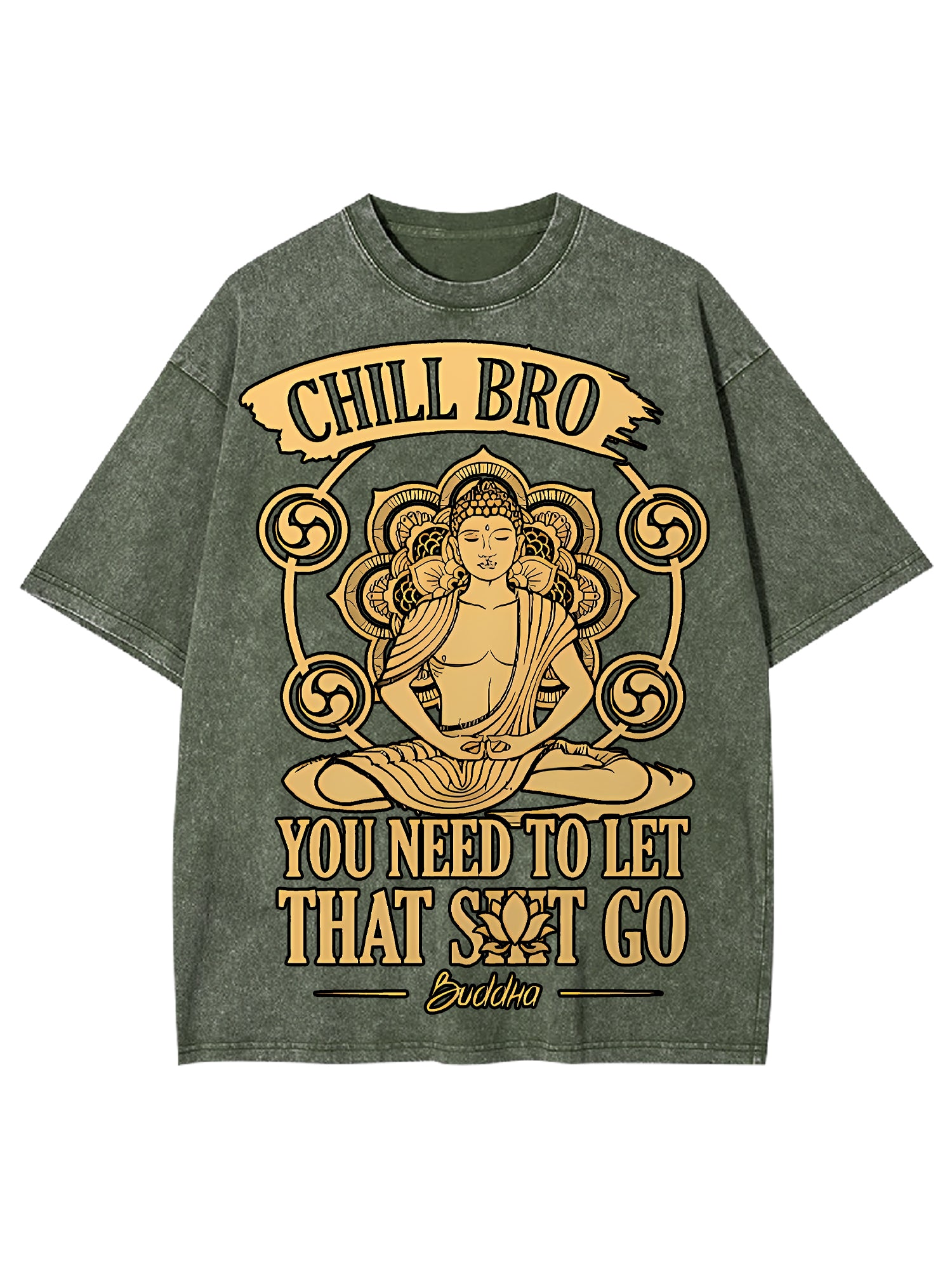Chill Bro Washed Tshirt-ClassyOutlaw