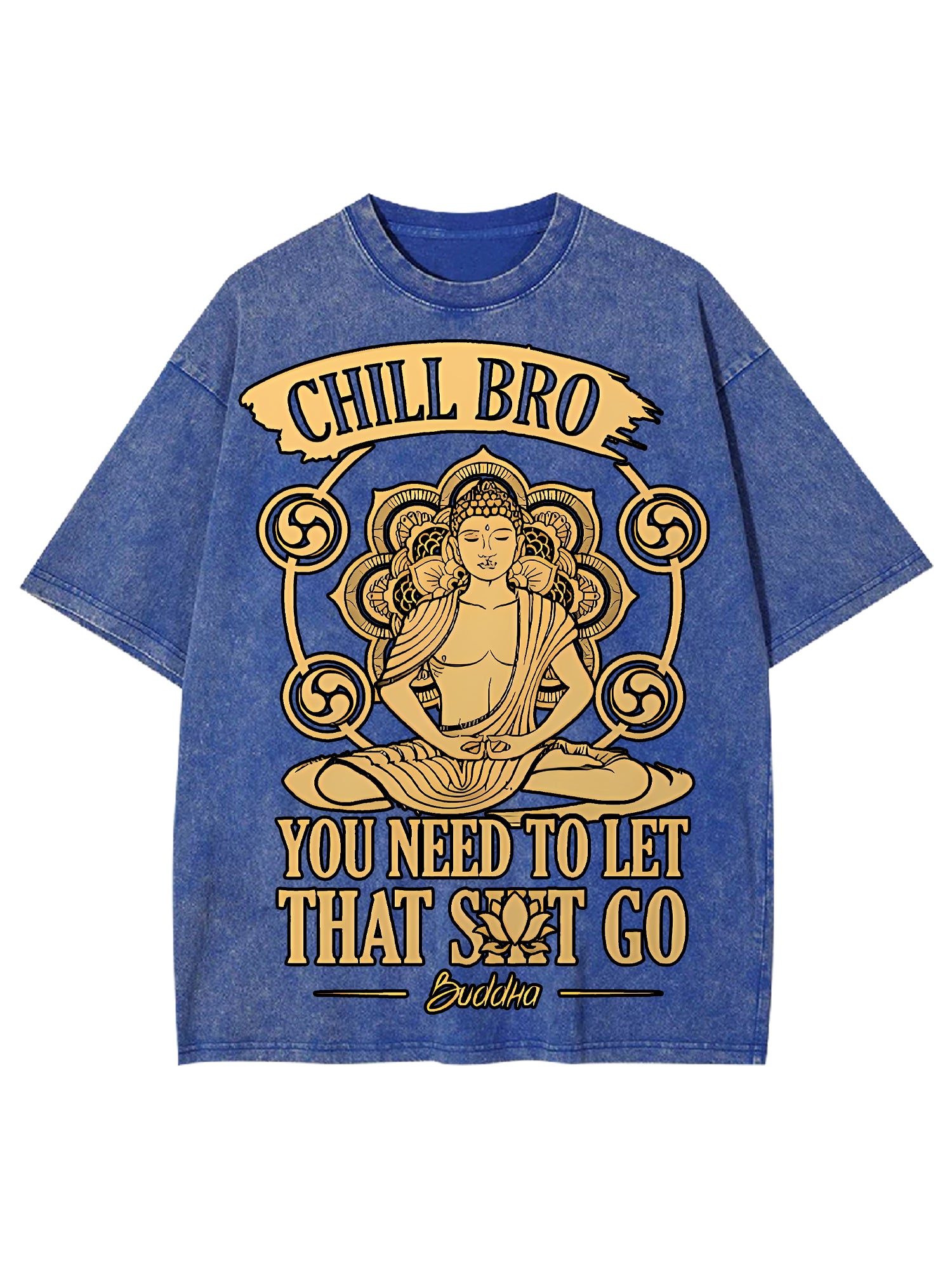 Chill Bro Washed Tshirt-ClassyOutlaw