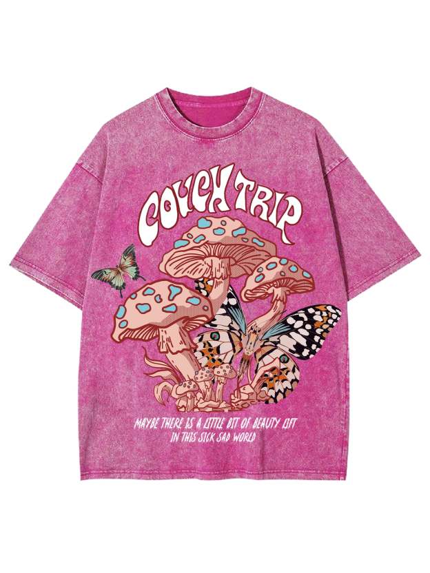 Couch Trip Washed Tshirt-ClassyOutlaw