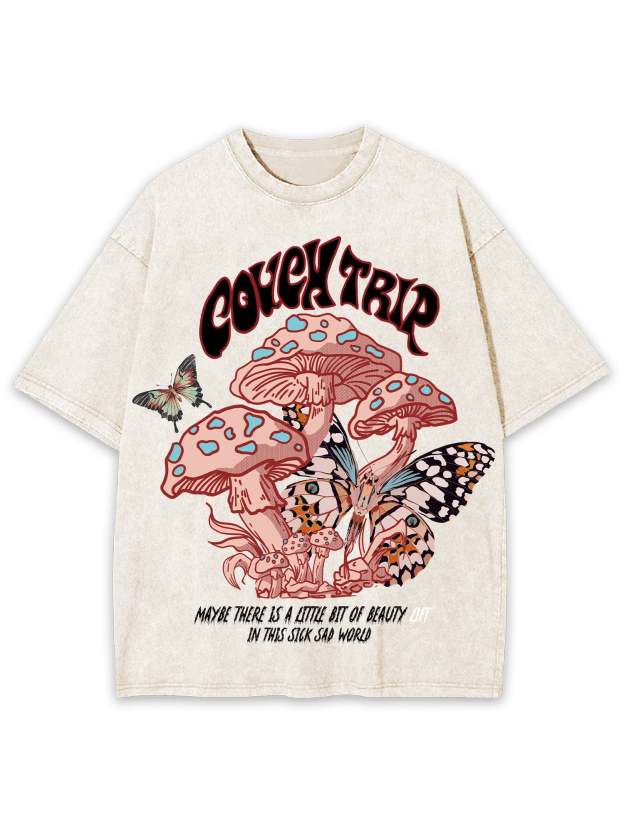 Couch Trip Washed Tshirt-ClassyOutlaw