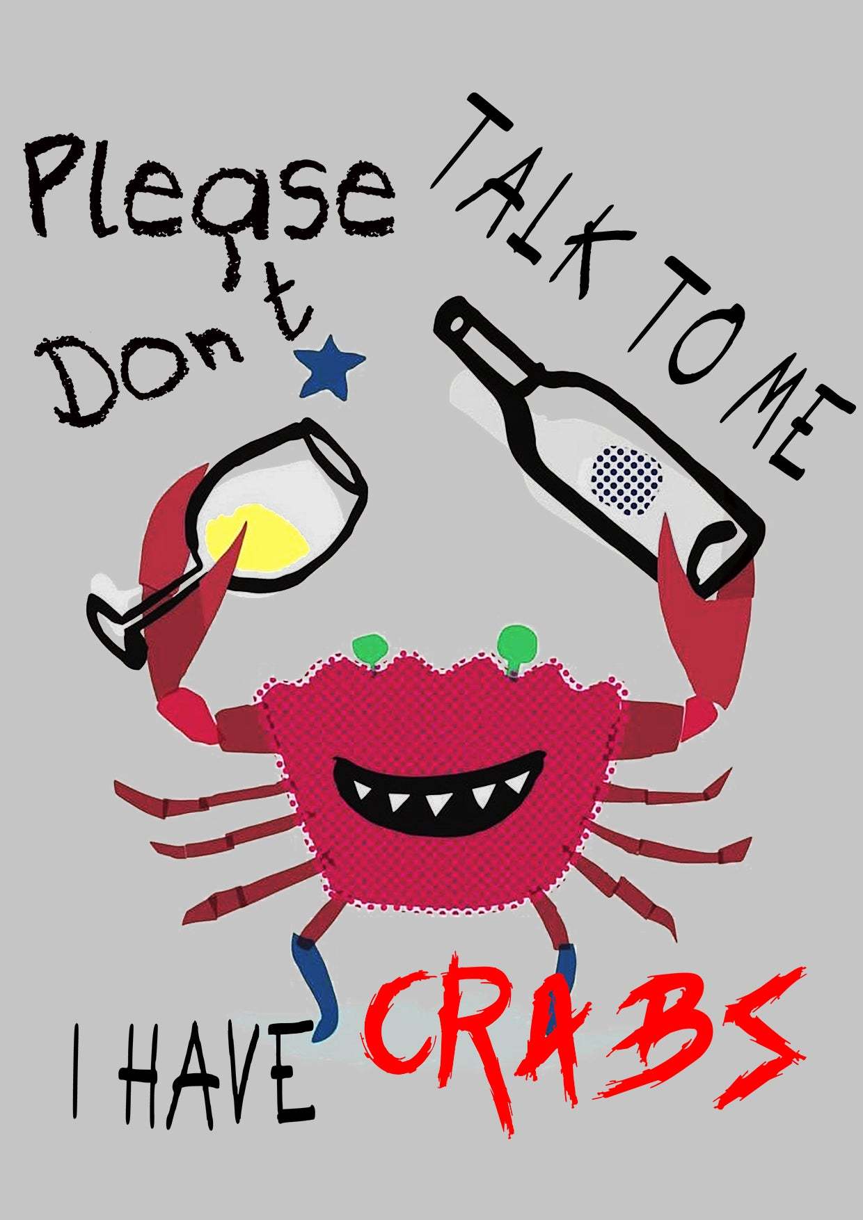 Crabs Washed Tshirt-ClassyOutlaw