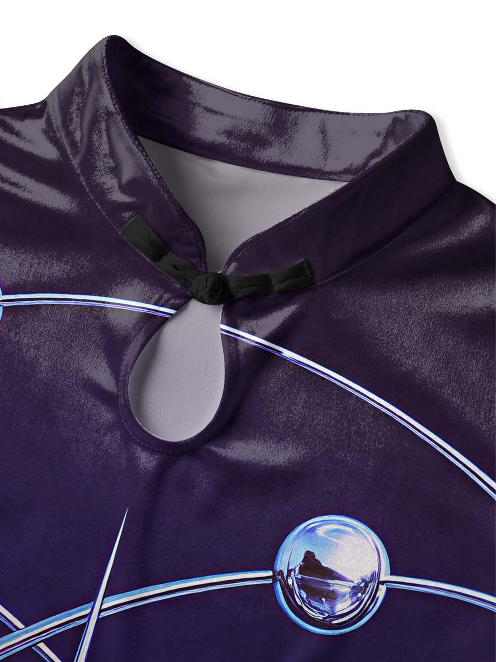 CYBER COSMOS QIPAO MINI DRESS