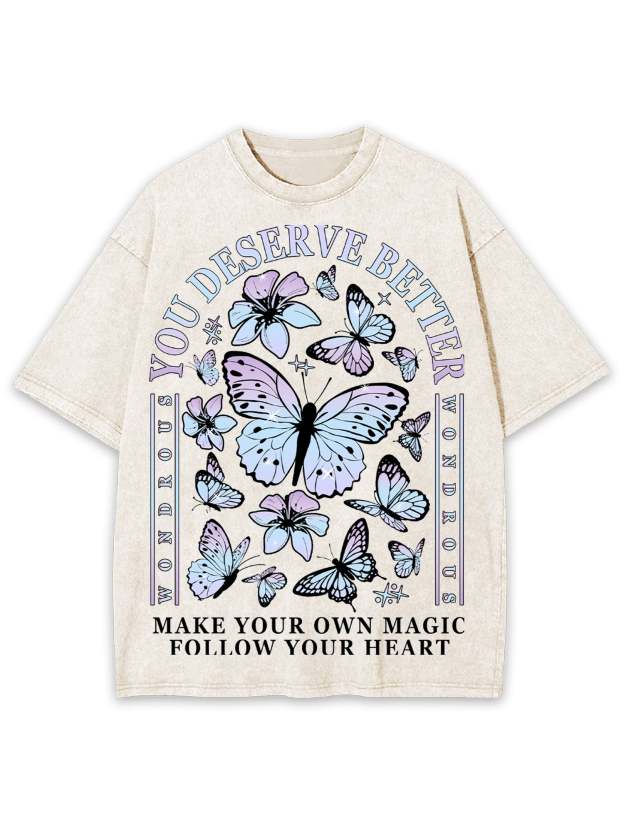 Deserve Better Washed Tshirt-ClassyOutlaw