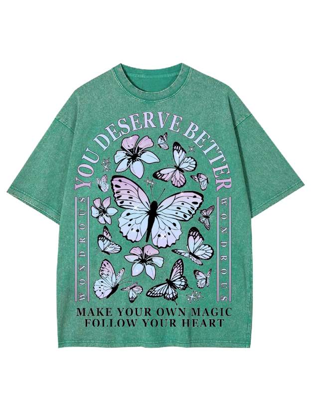 Deserve Better Washed Tshirt-ClassyOutlaw