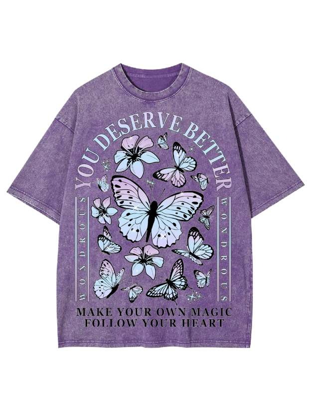 Deserve Better Washed Tshirt-ClassyOutlaw
