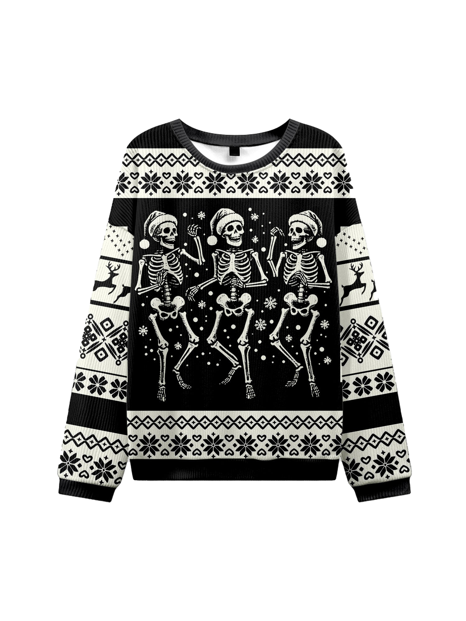SKELETON UGLY CHRISTMAS SWEATSHIRT-ClassyOutlaw Sale