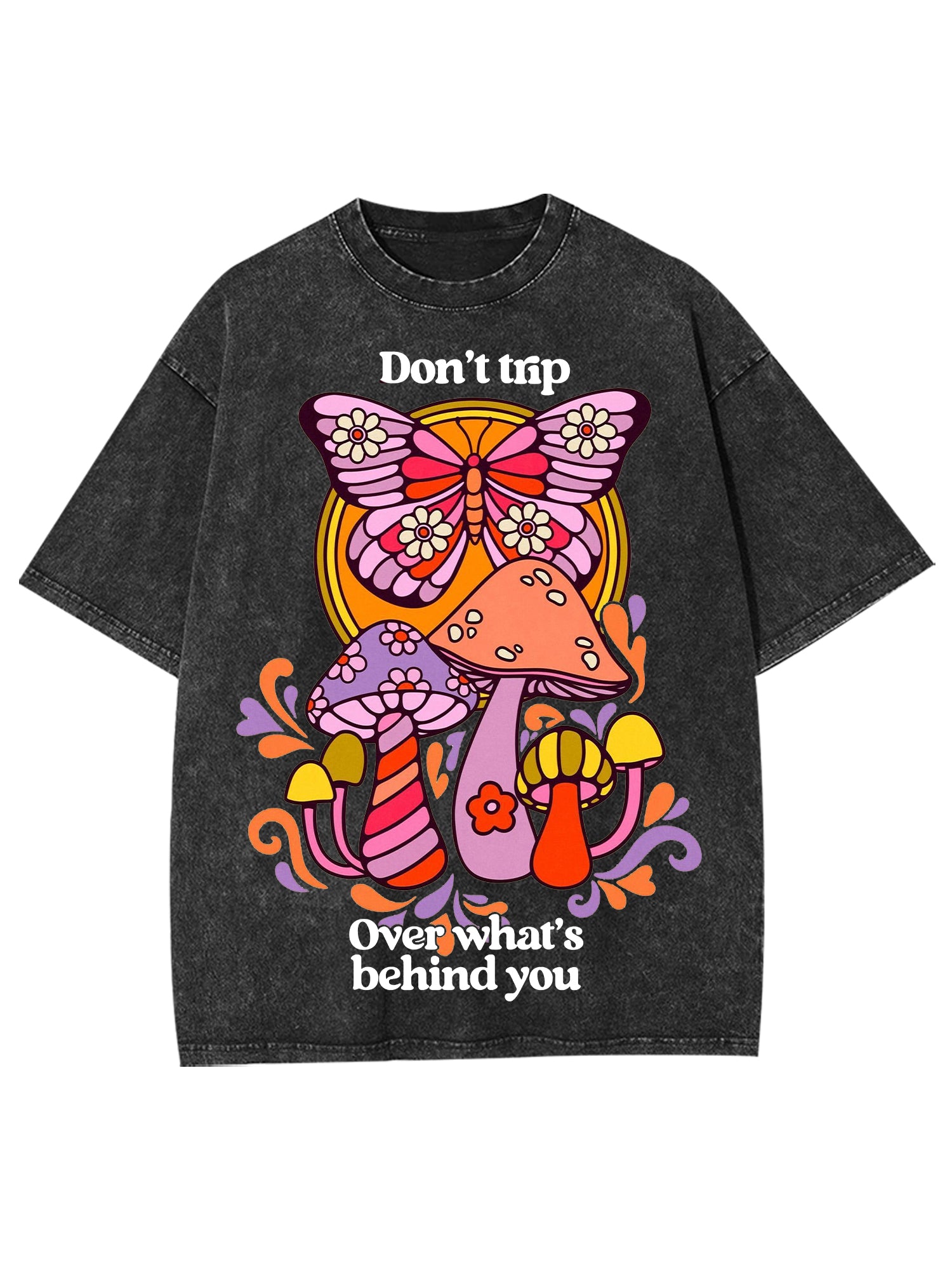 Don't Trip Washed Tshirt-ClassyOutlaw