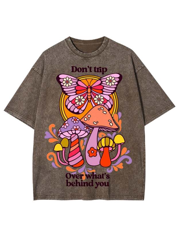 Don't Trip Washed Tshirt-ClassyOutlaw
