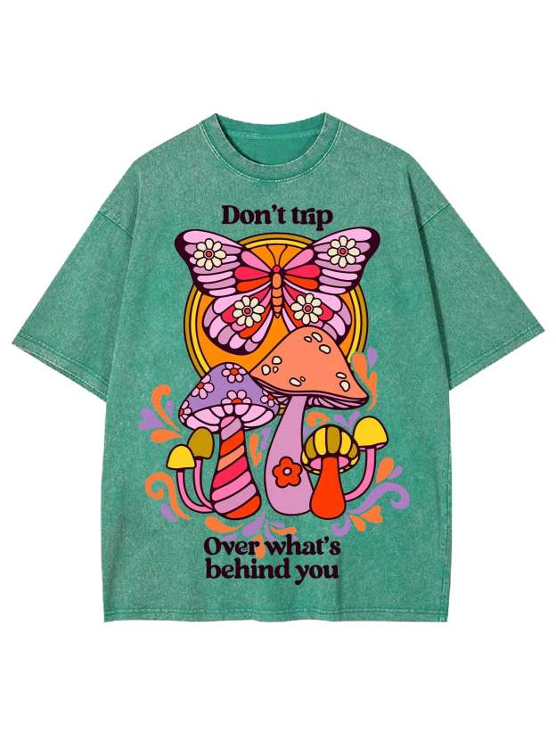 Don't Trip Washed Tshirt-ClassyOutlaw