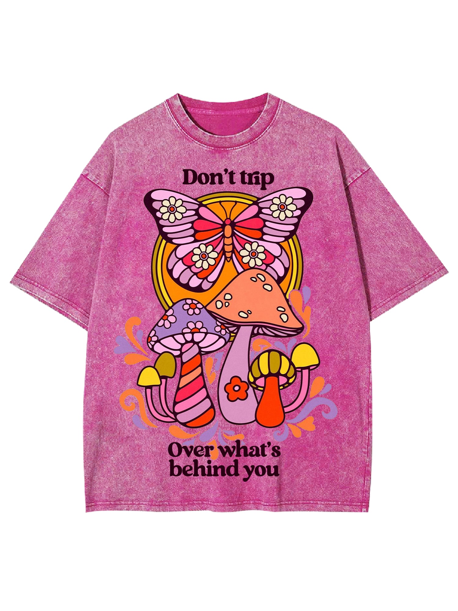 Don't Trip Washed Tshirt-ClassyOutlaw