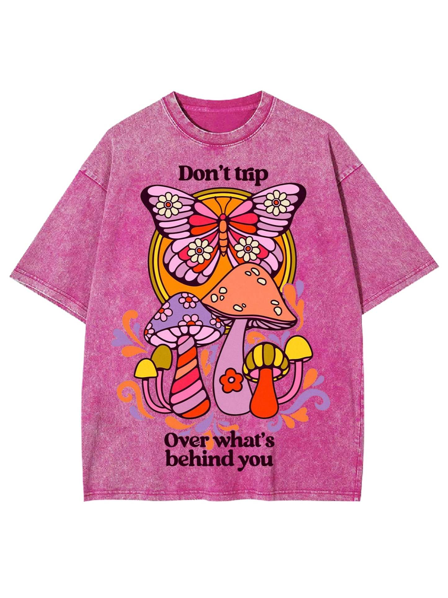 Don't Trip Washed Tshirt-ClassyOutlaw