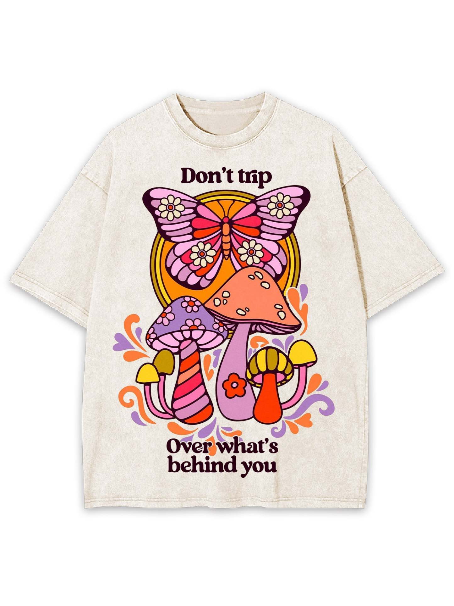 Don't Trip Washed Tshirt-ClassyOutlaw