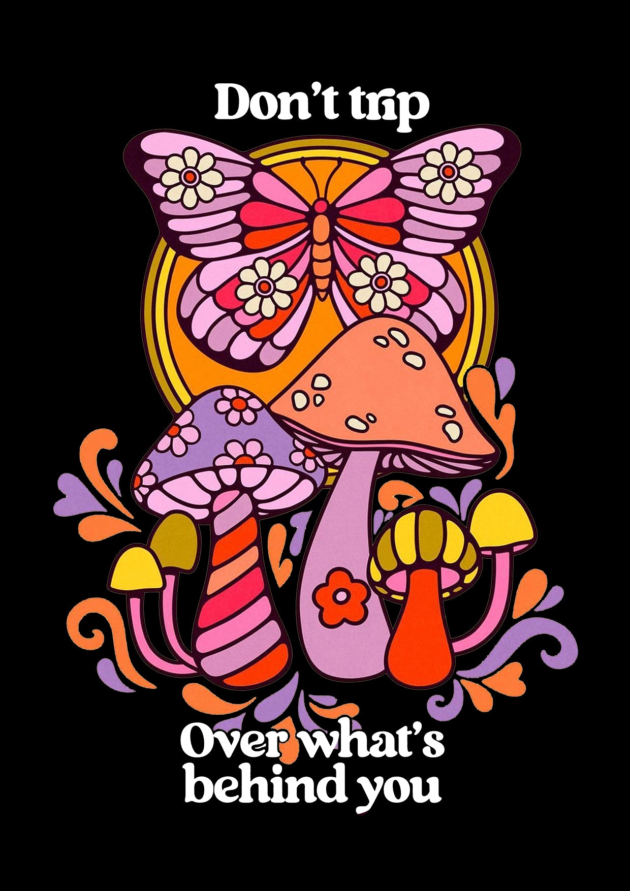 Don't Trip Washed Tshirt-ClassyOutlaw